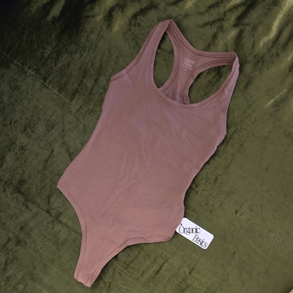 Organic Basics Mauve Bodysuit